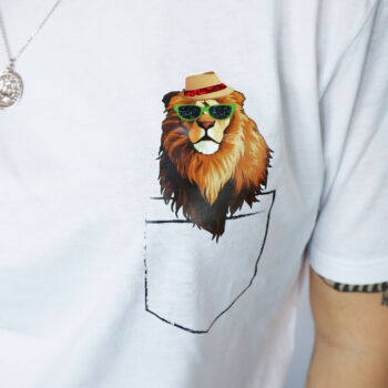 Dema Pubblicità-Maglia con leone personalizzata Dema Pubblicità-Maglia con leone personalizzata